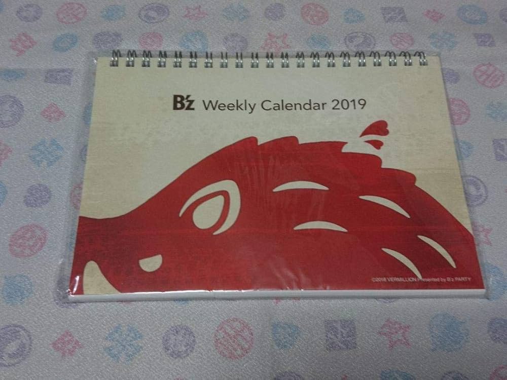 B'z ウィークリーカレンダー weekly calendar 週めくり B'z ウィークリーカレンダー weekly calendar 週めくり